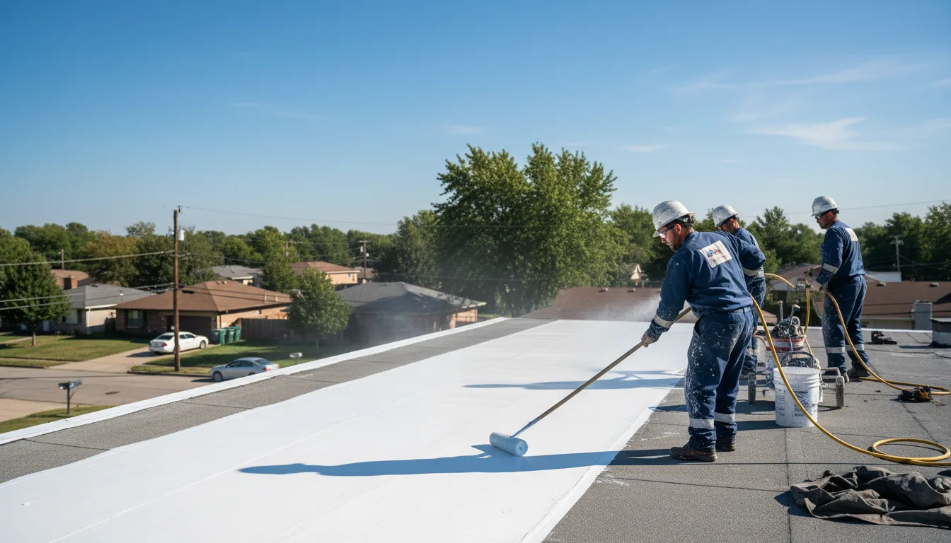 Commercial roof coating in Bartlett, TX near me